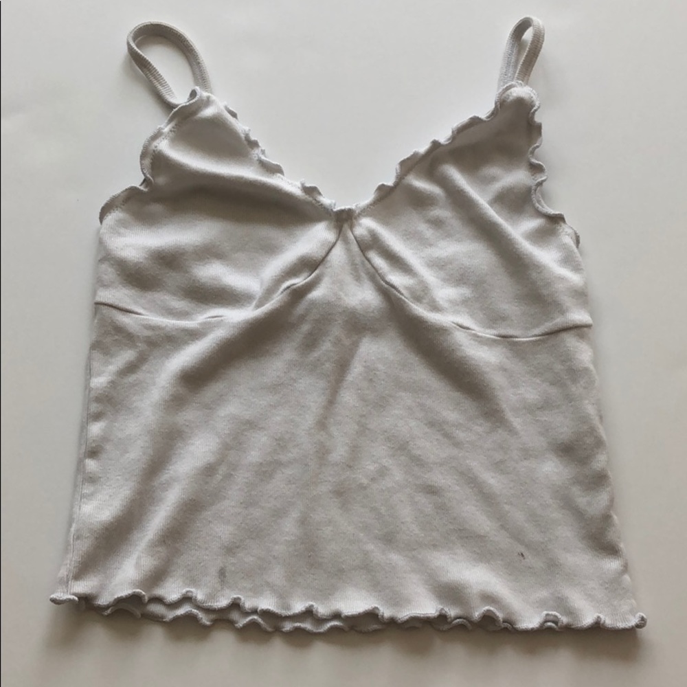 White Nicolette Brandy Melville Tank Top